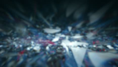blue abstract sparkling and winking light leaks background - loop video