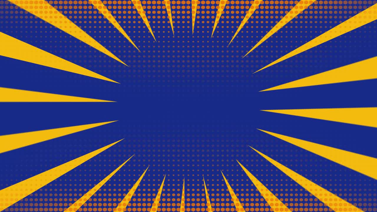 fondo de arte pop con puntos y líneas de velocidad.