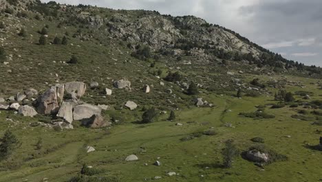 aerial view of a mountain in la cerdanya, catalunya 4k