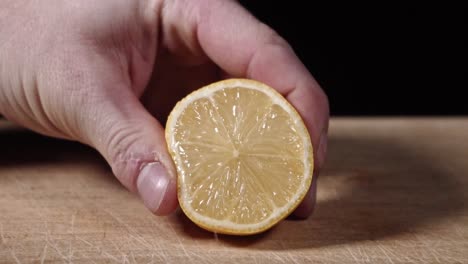 Lemon-being-squeezed-for-a-commercial