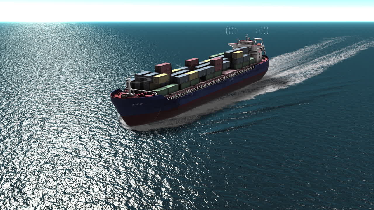 Cargo Ship with Wireless Tracking System