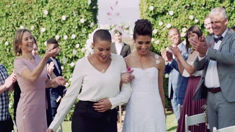 A Diverse Couple Celebrates Their Wedding Day