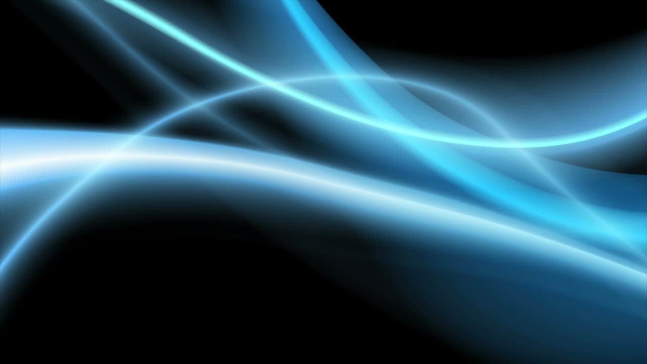 Dark blue shiny smooth flowing waves abstract motion background