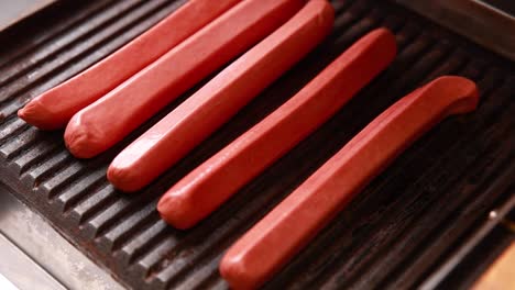 grilled hot dogs