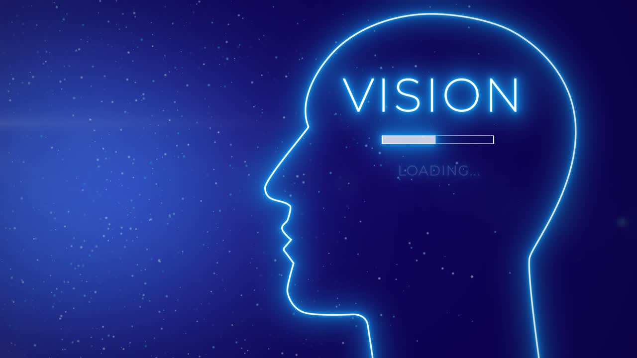 Human Head With Vision Loading In Mind