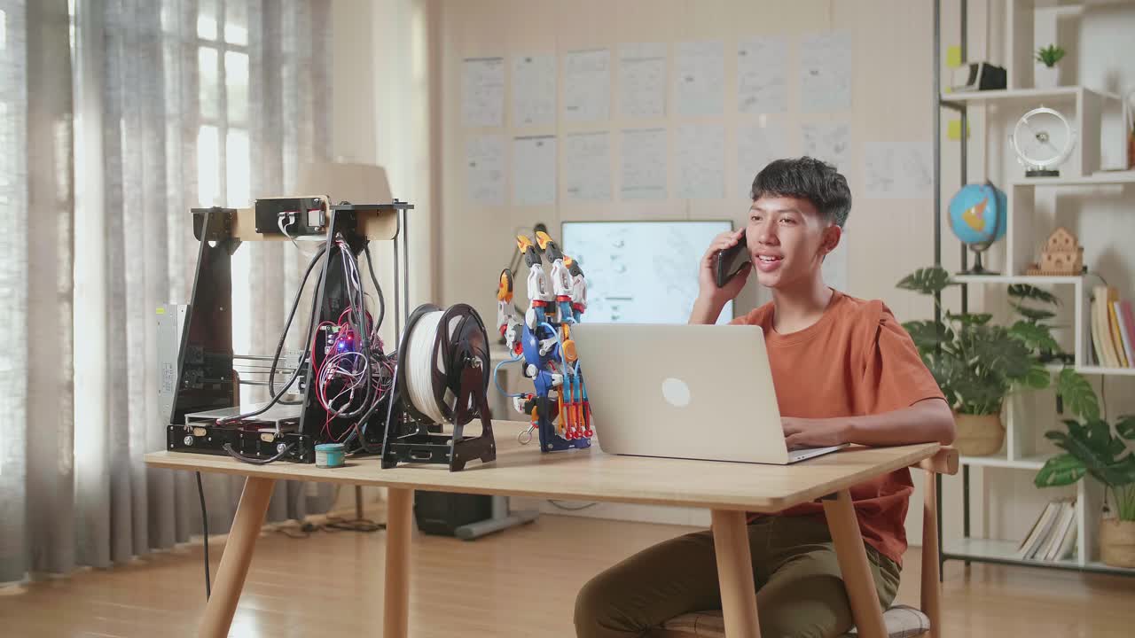 3d 프린팅 프로젝트와 로 공학에 종사하는 학생