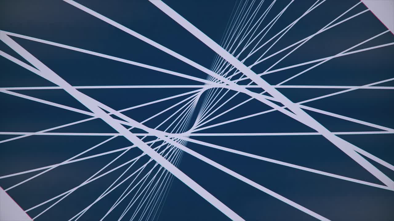 파란색 배경에  줄이 있는 추상적인 기하학적 패턴