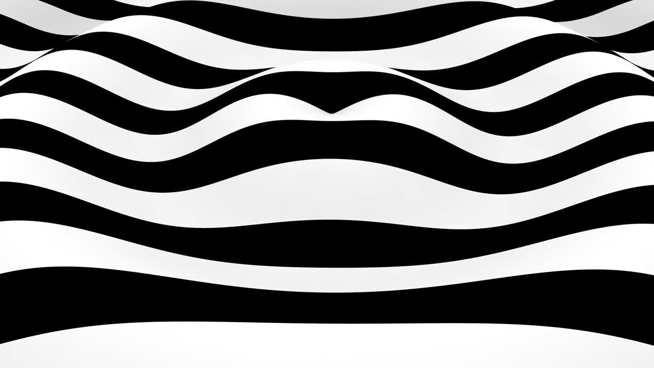 파동으로 움직이는 3d 라인 텍스처