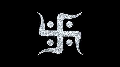 hindu swastika symbol animation