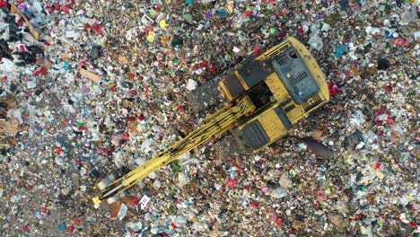 aerial view of a landfill