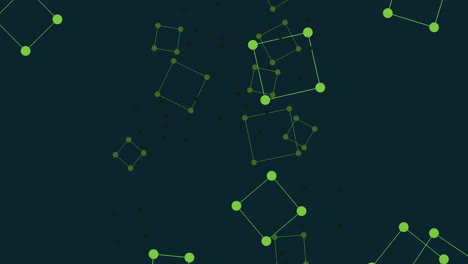 Gitterartiges-Netzwerk-Miteinander-Verbundener-Punkte-In-Grünen-Linien