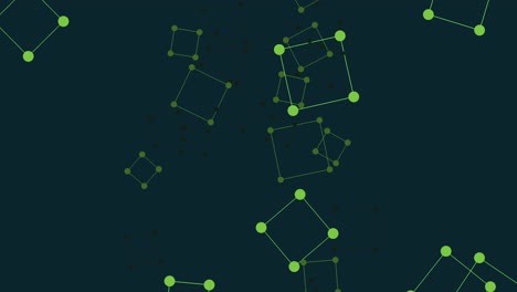 grid like network of interconnected points in green lines