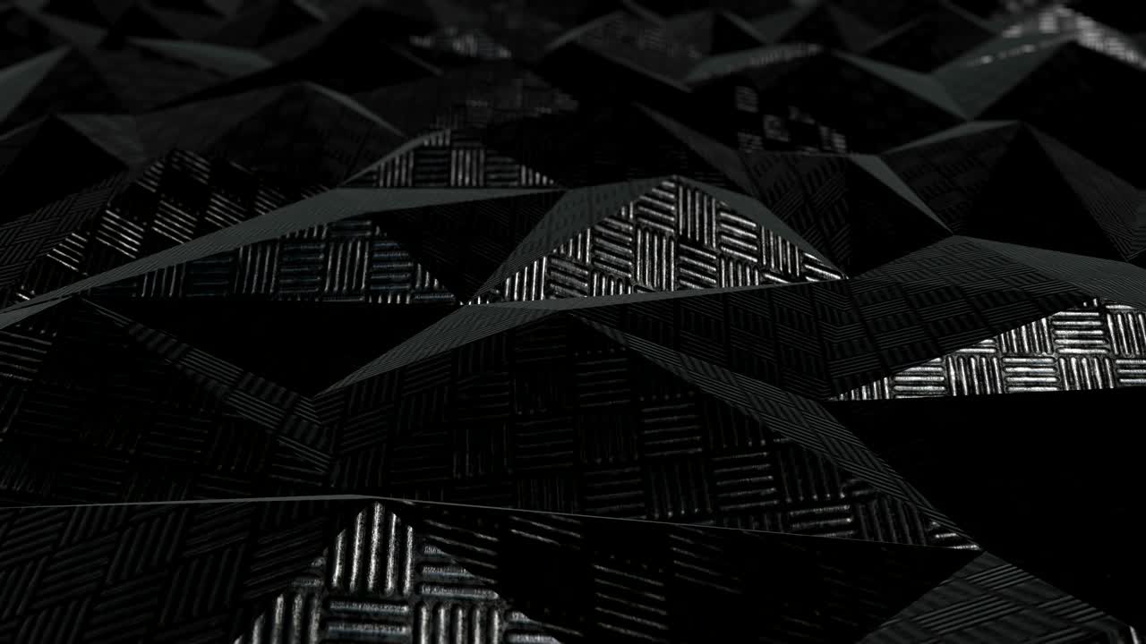 Metallic abstract geometric background loop