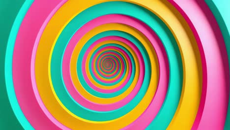 colorful spiral tunnel