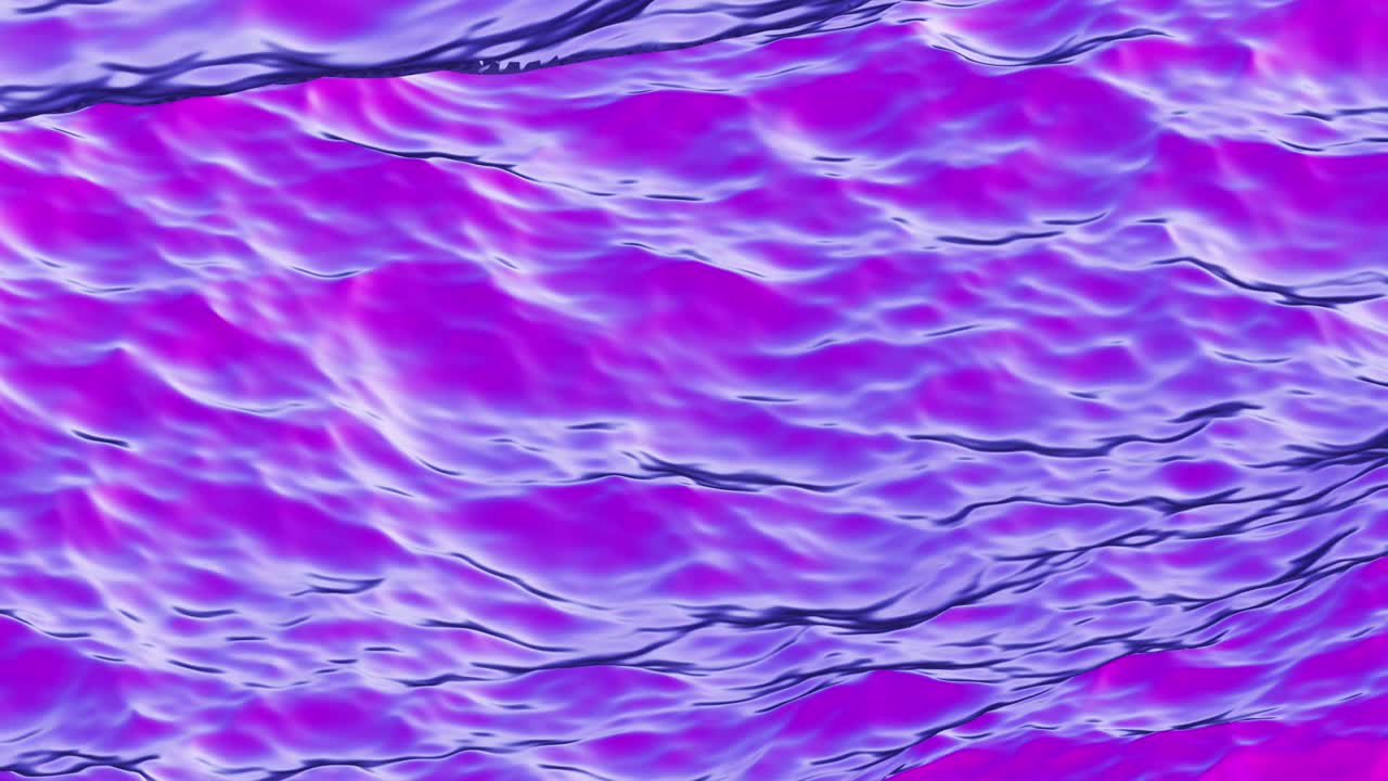 animación de bucle de coloridas ondas de agua superficie, hermoso fondo. video colorido, líquido colorido, renderizado en 3d