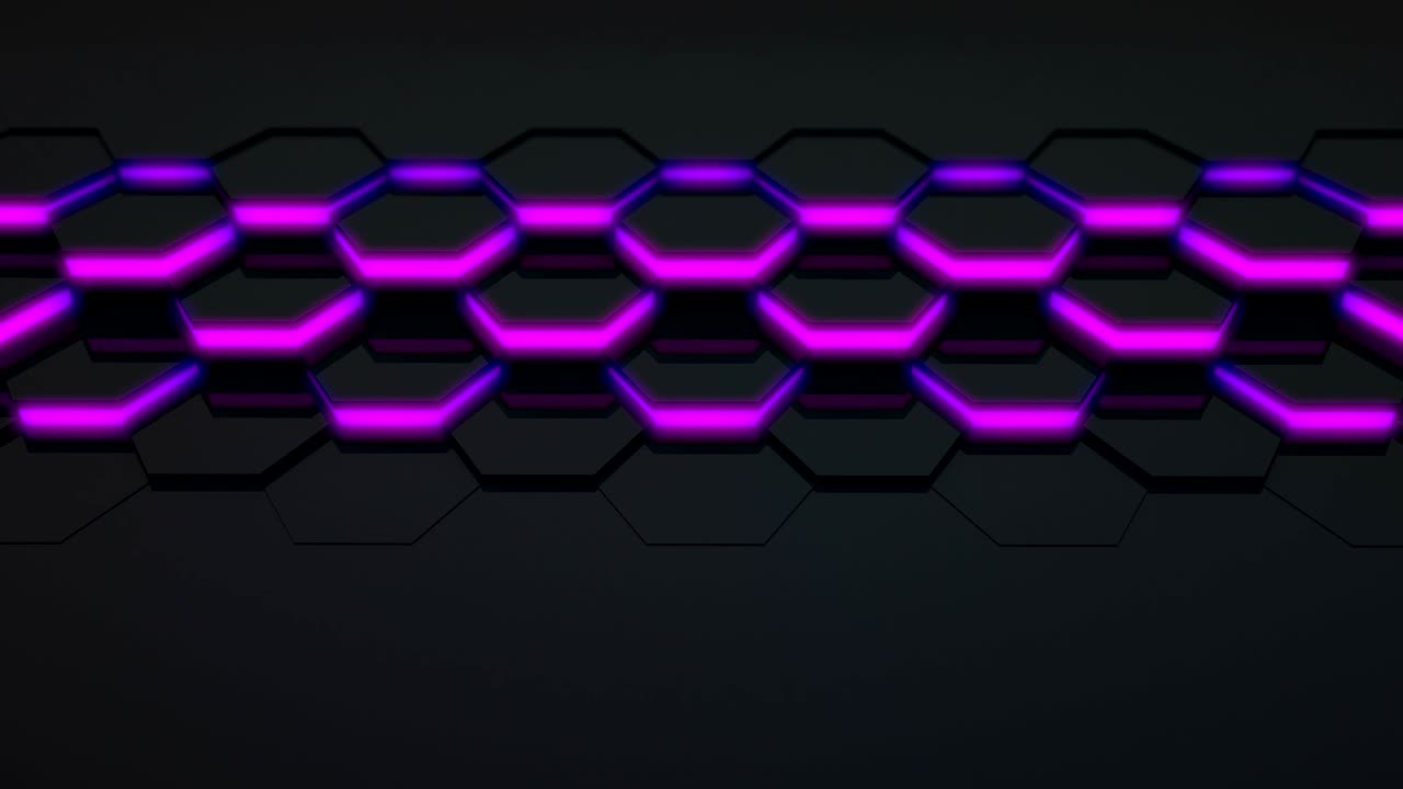 3D Loop Hexagonal Motion Graphic Background
