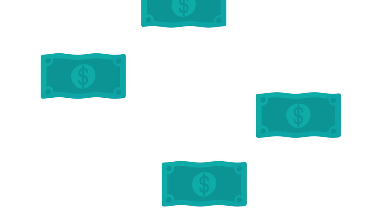 bills money dollars economy animation