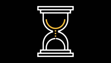 time limit line icon animation with alpha