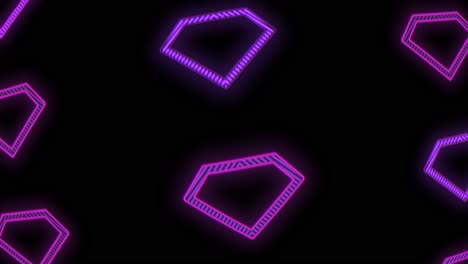 Purple-diamond-pattern-with-neon-light