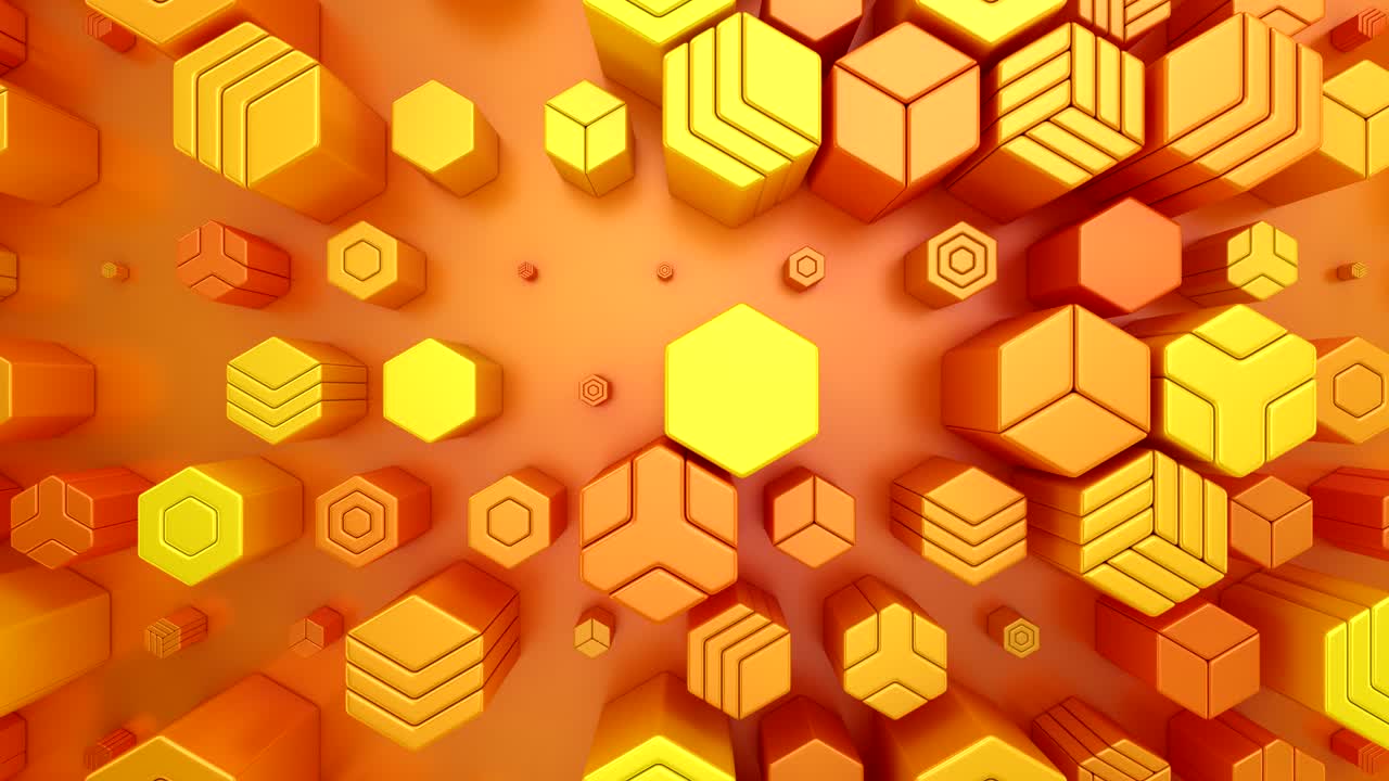 Background of Animated Hexagons