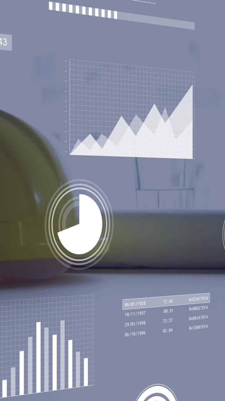 Vertical video: HUD moving during pan, graphs rising and bars filling, showing gain near yellow pod