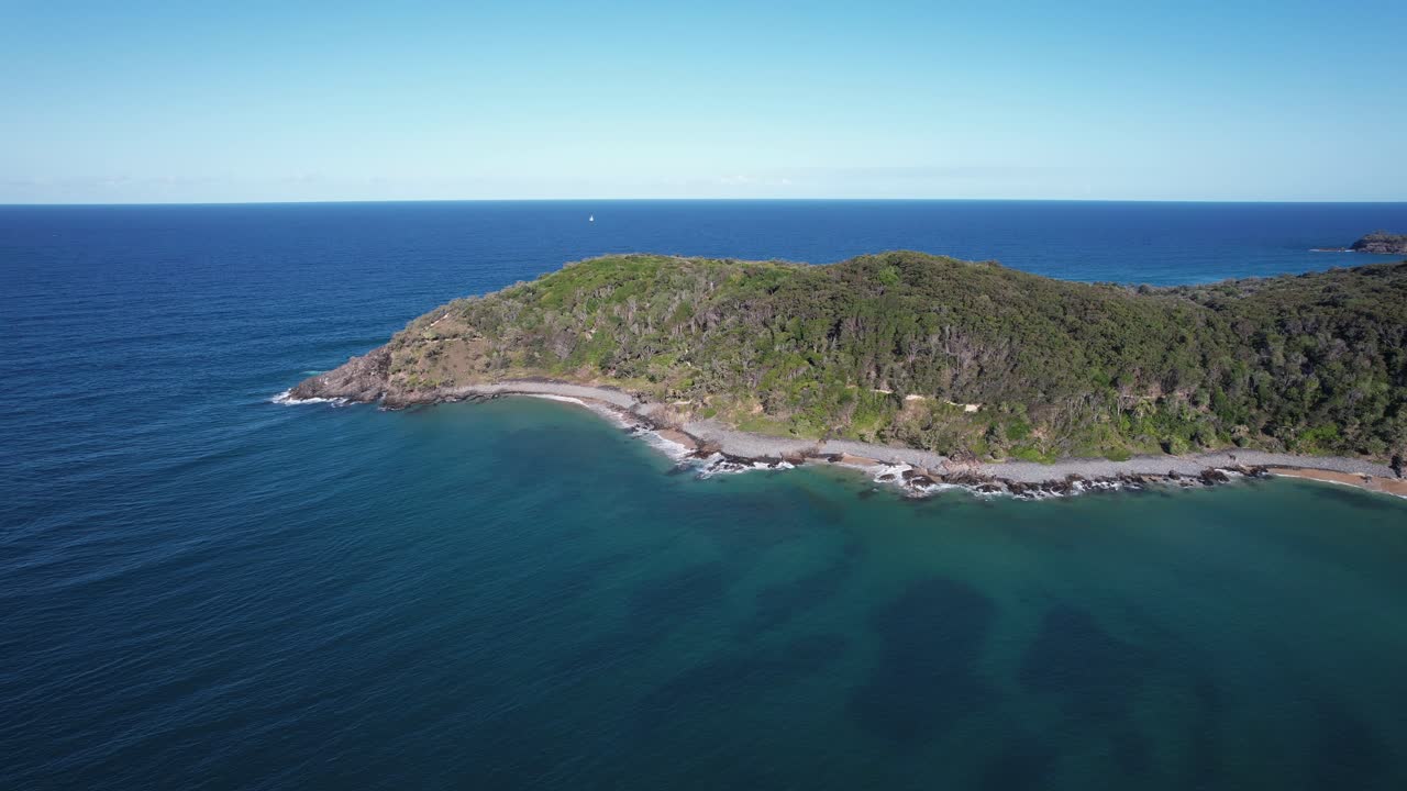 열대 섬 의 공중 사진