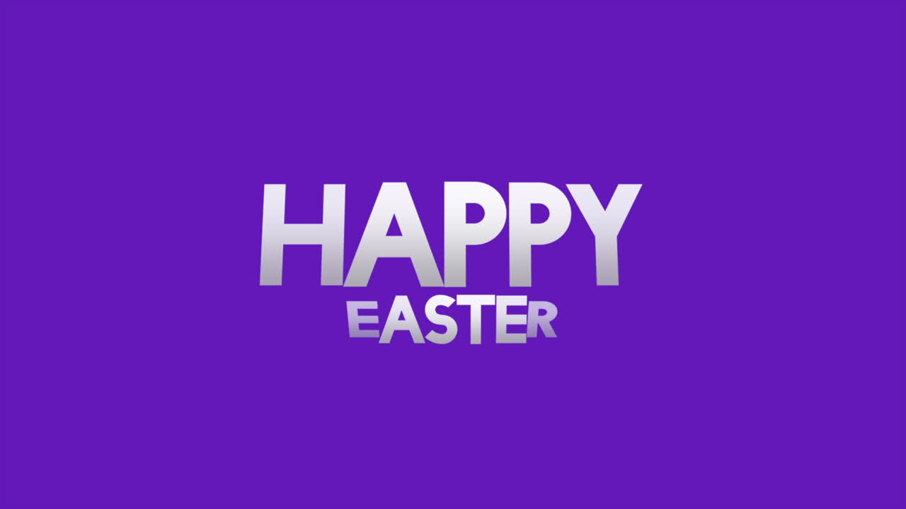 Testo Buona Pasqua su sfumatura viola alla moda