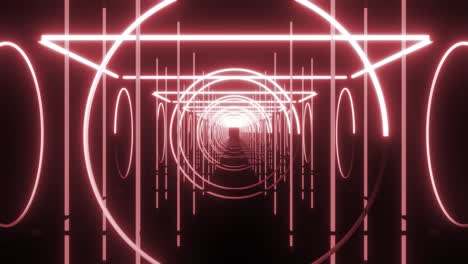 fondo abstracto del túnel de neón