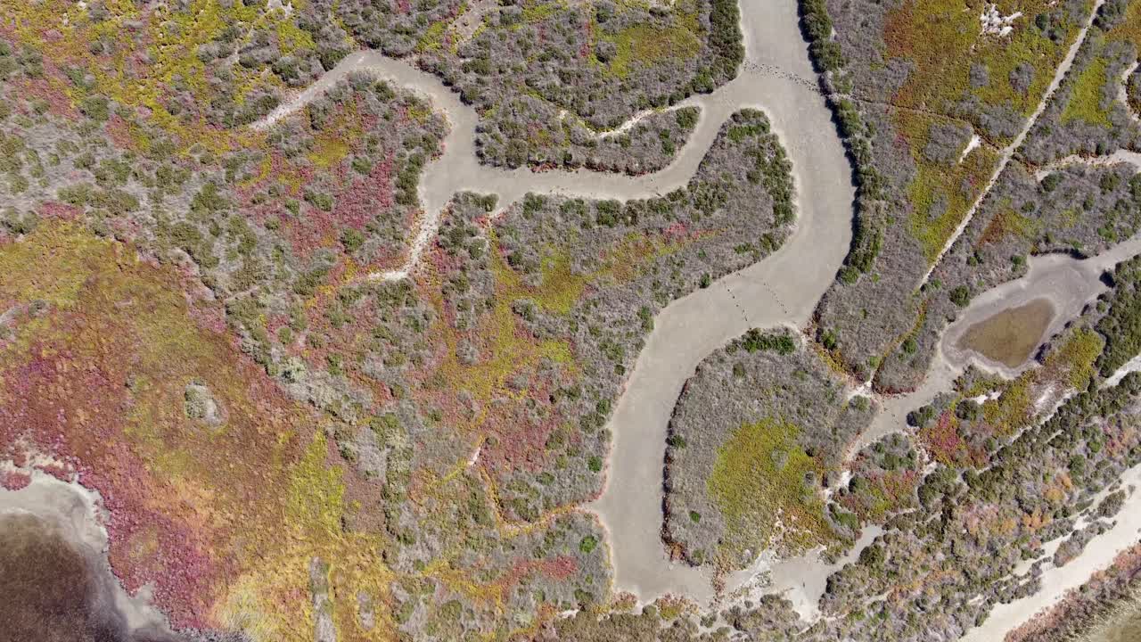 델타 아키오스 (delta axios) 에서 촬영된 고해상도 강 드론 영상 - natura 2000