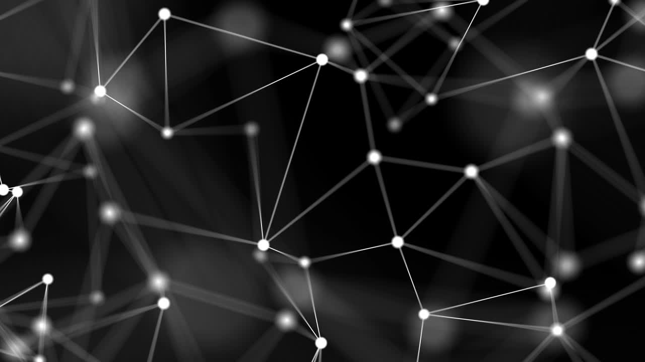 Connected polygons plexus geometric Loop background.