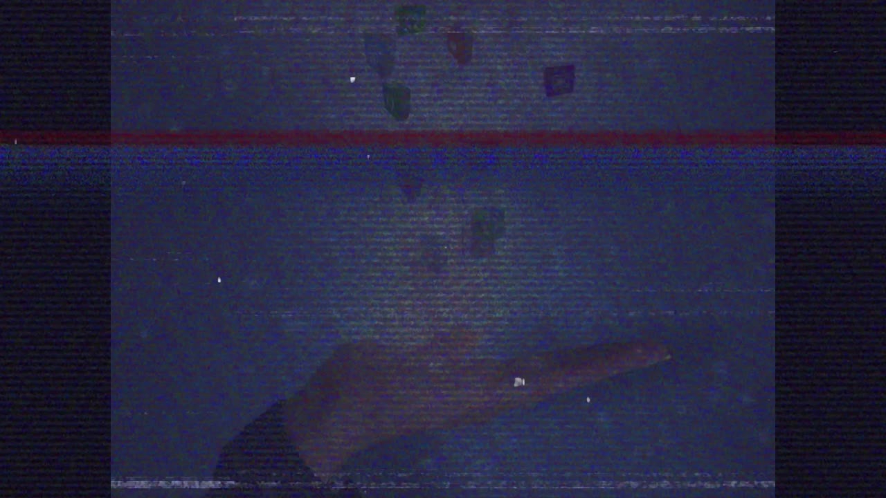 animación de interferencia sobre la mano de una mujer caucásica con iconos de los medios