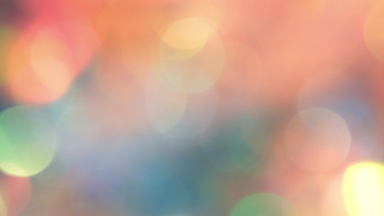 추상적인 보케 빛 효과, 다채로운 부드러운 흐릿한 조명 효과, 플레어 조명, 전환.