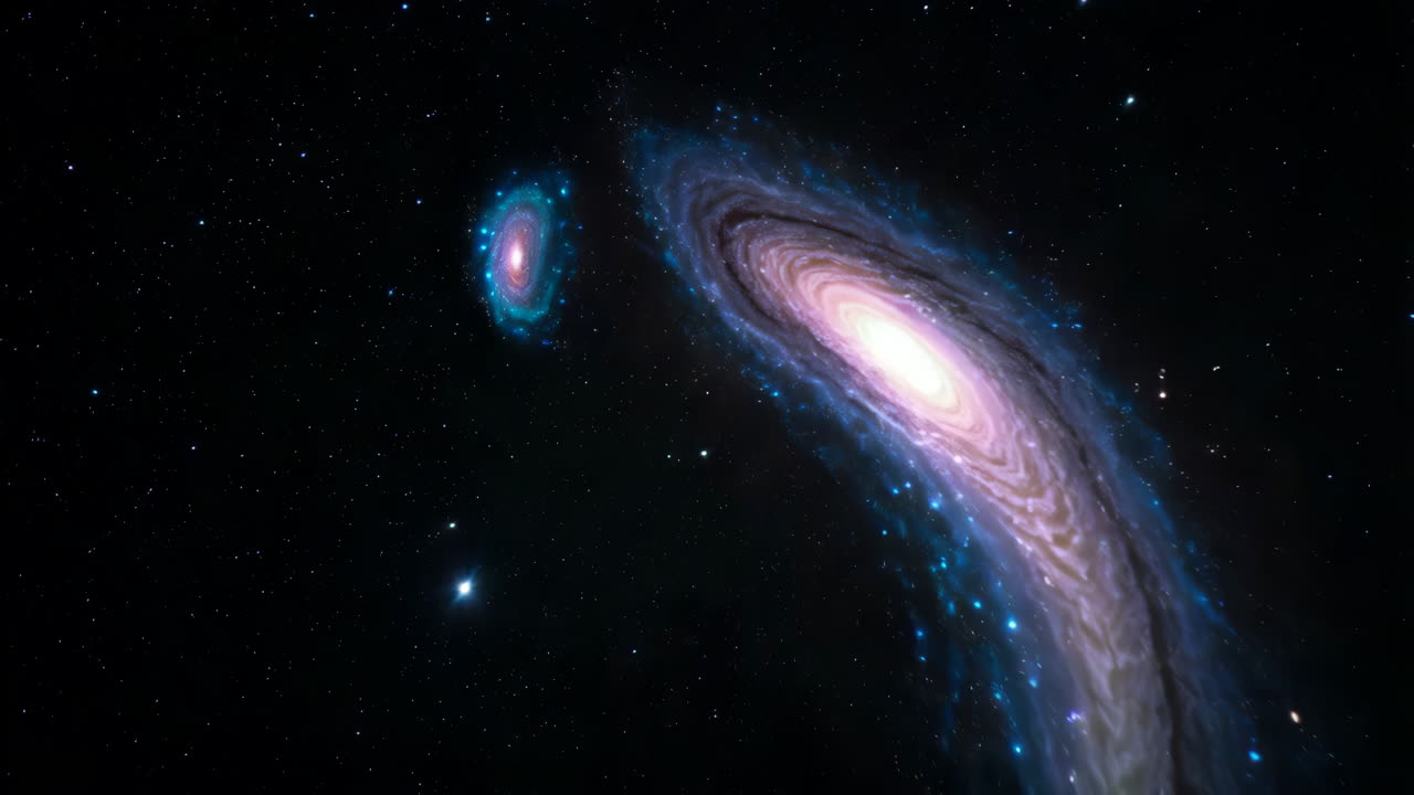 galaxia espiral en el espacio profundo