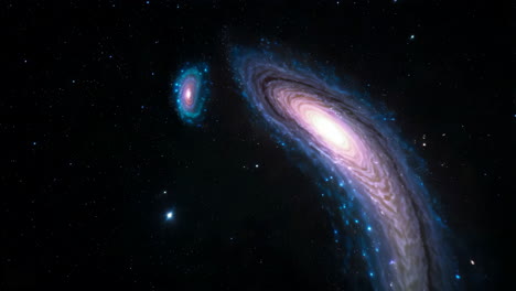 galaxia espiral en el espacio profundo