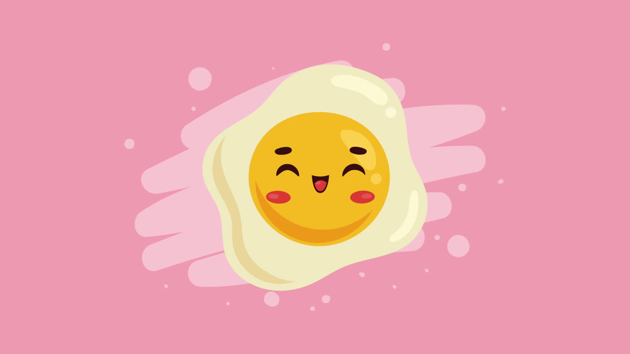 귀여운 긴 달 일러스트레이션