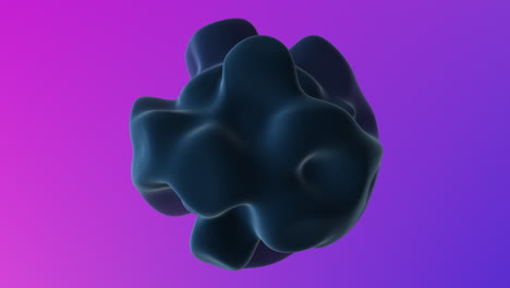 una esfera azul con un fondo púrpura