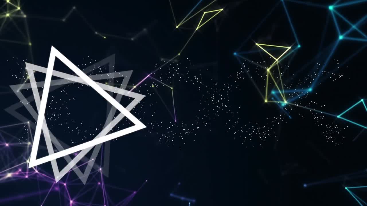 검은 바탕 위에 연결, 모양 및 dna  ⁇ 의 네트워크의 애니메이션