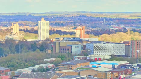 Ejemplos-De-Arquitectura-Brutalista-De-Leicester,-Reino-Unido