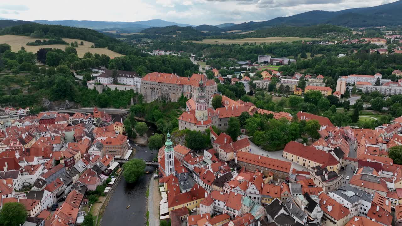 Český Krumlov, Sør-Böhmen, Tsjekkia, juli 2023