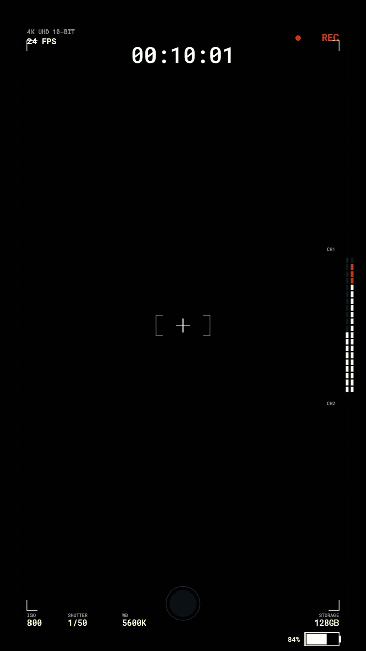 Digital Camera Recording Interface Overlay