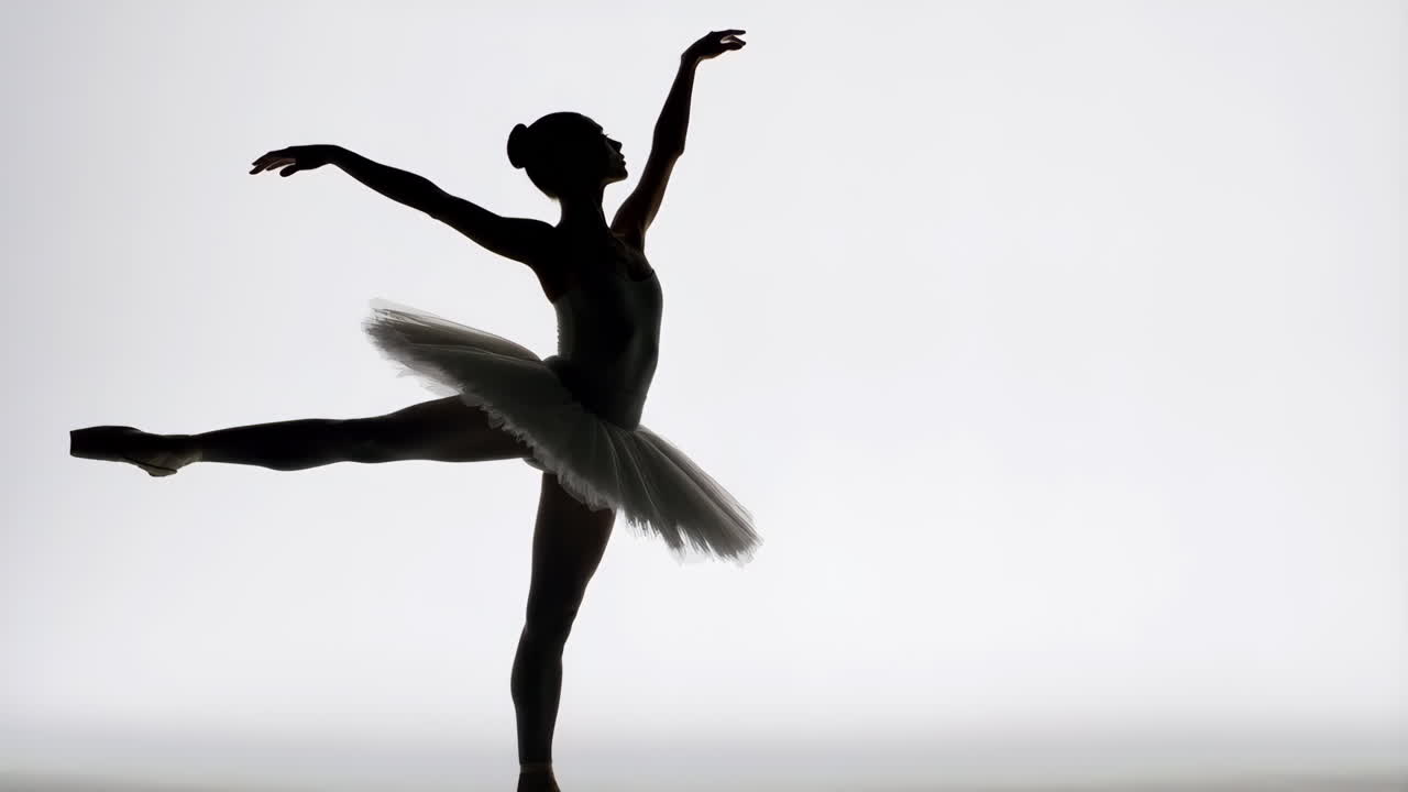 Graceful Ballerina Silhouette