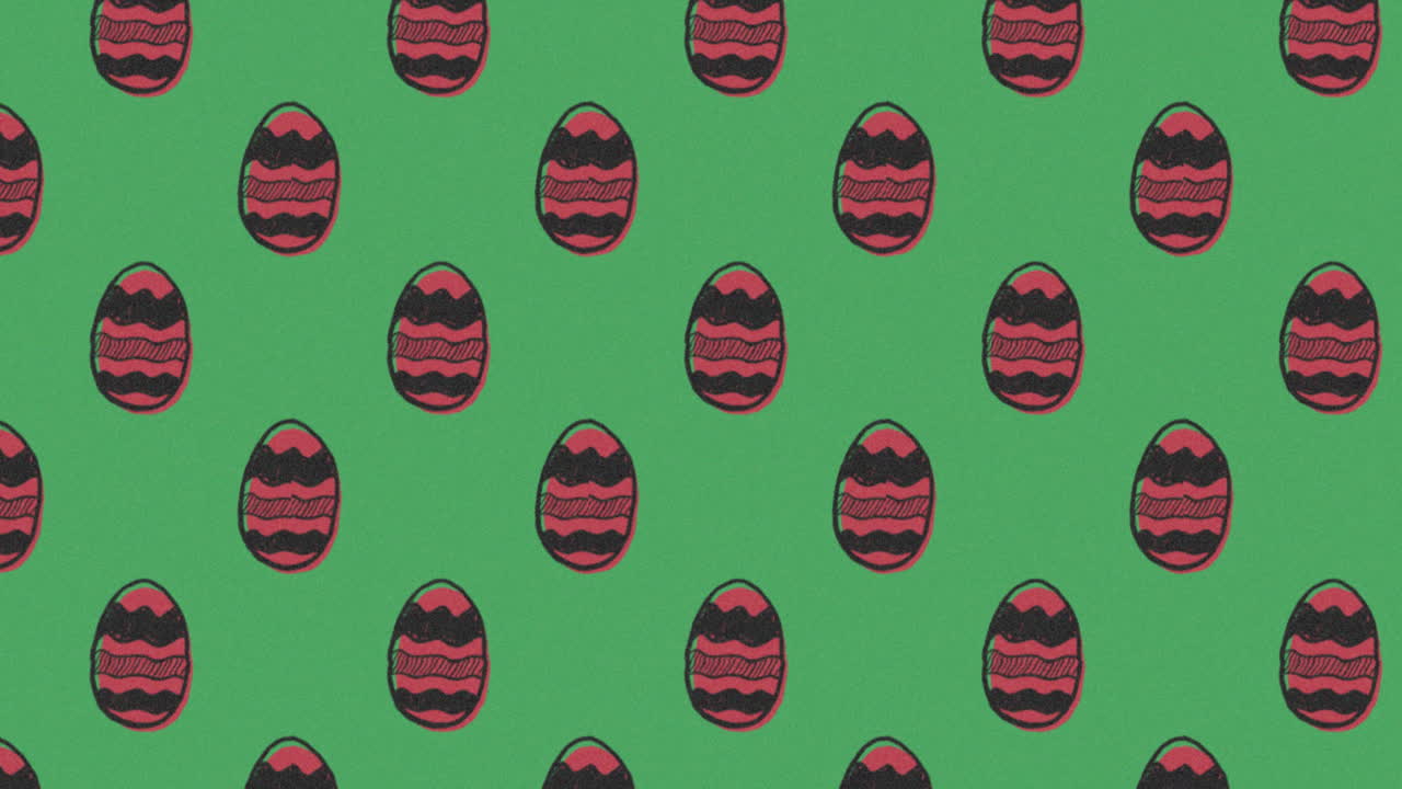 Cute Easter Egg Pattern animation 4k