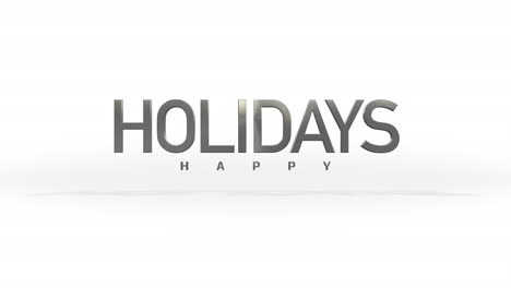 happy holidays modern logo with circular arrangement and gradient effect