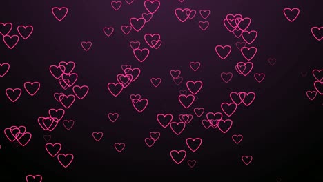 Neon-sign-love-heart-symbol-for-Valentine's-day-or-mother-day-concept-animation-on-black-background