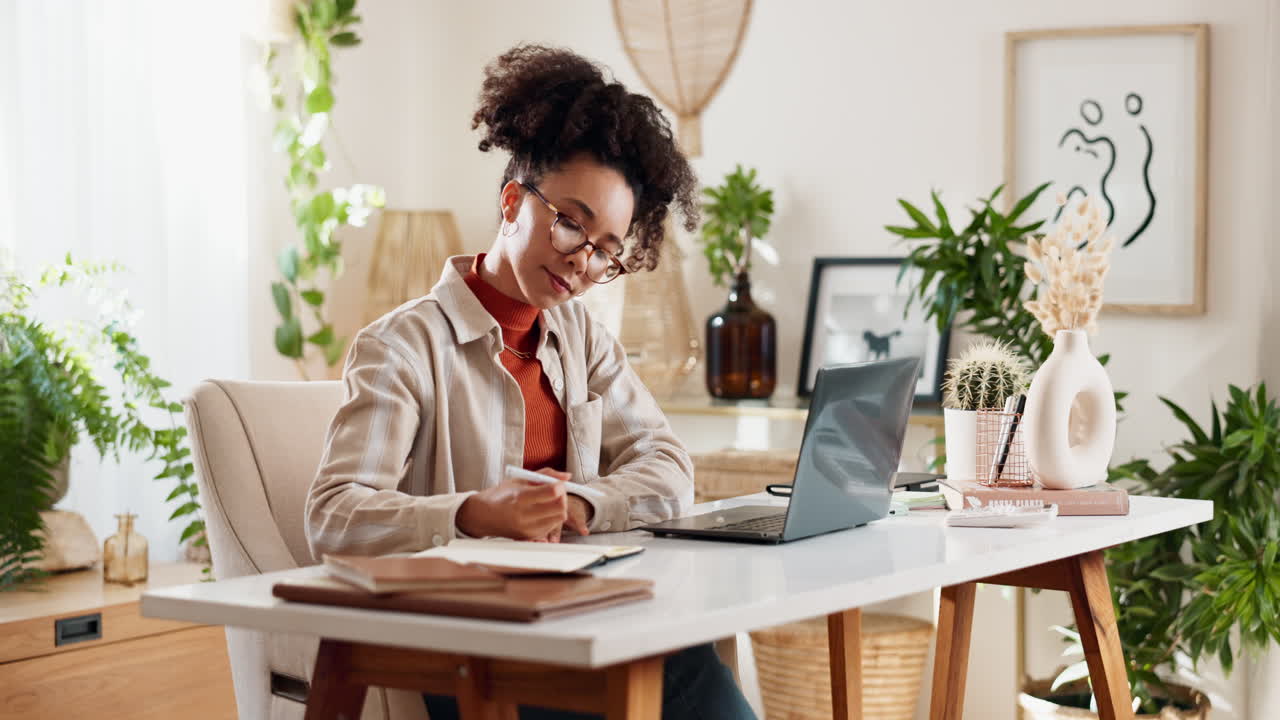 Woman Working from Home