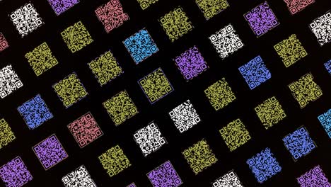 colorful qr code pattern