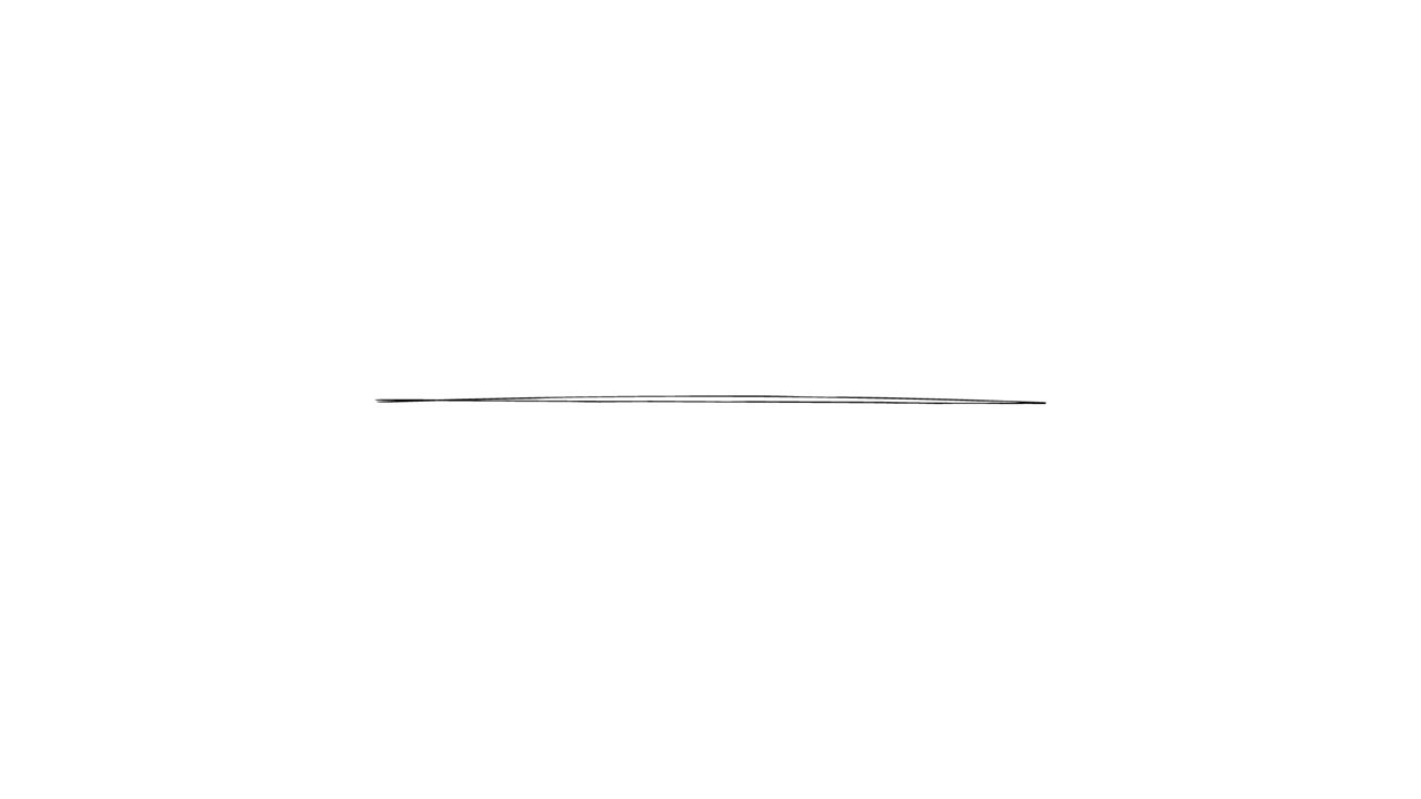 Animerte svarte linjer tegner og visker ut på en hvit bakgrunn