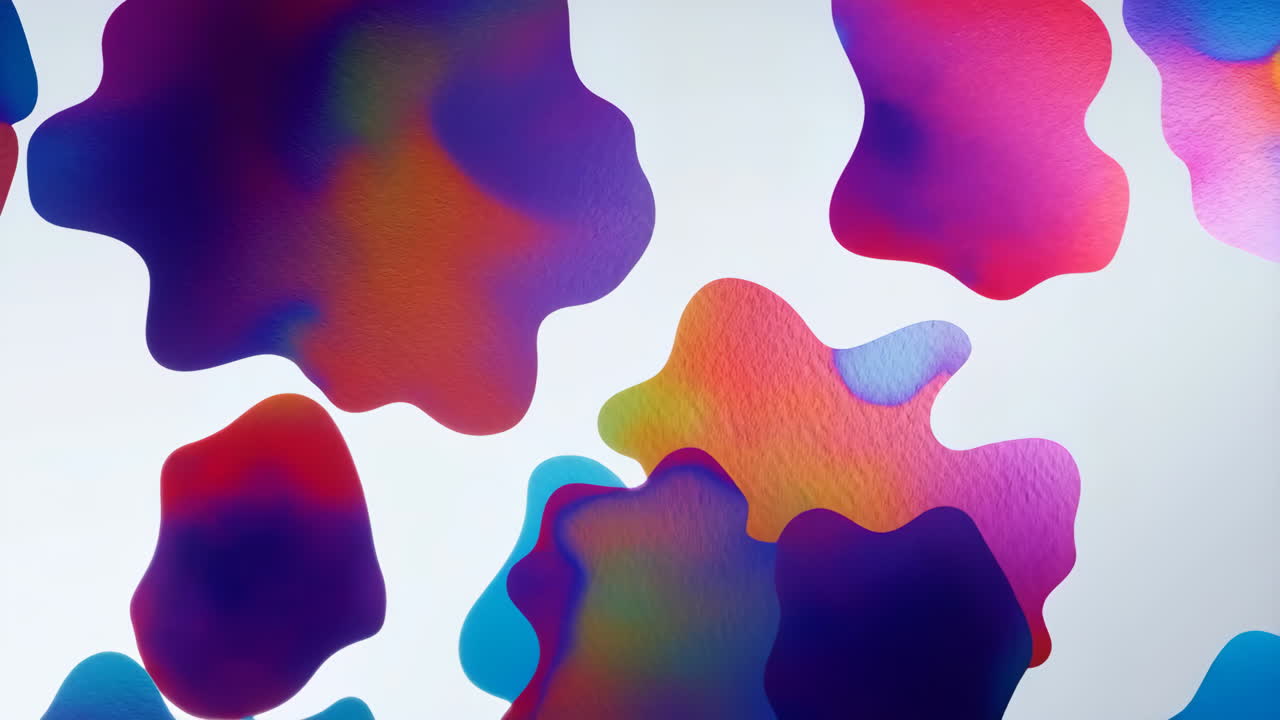 Fundo Abstrato Vibrante com Formas Holográficas
