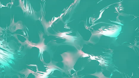 teal abstract fluid art