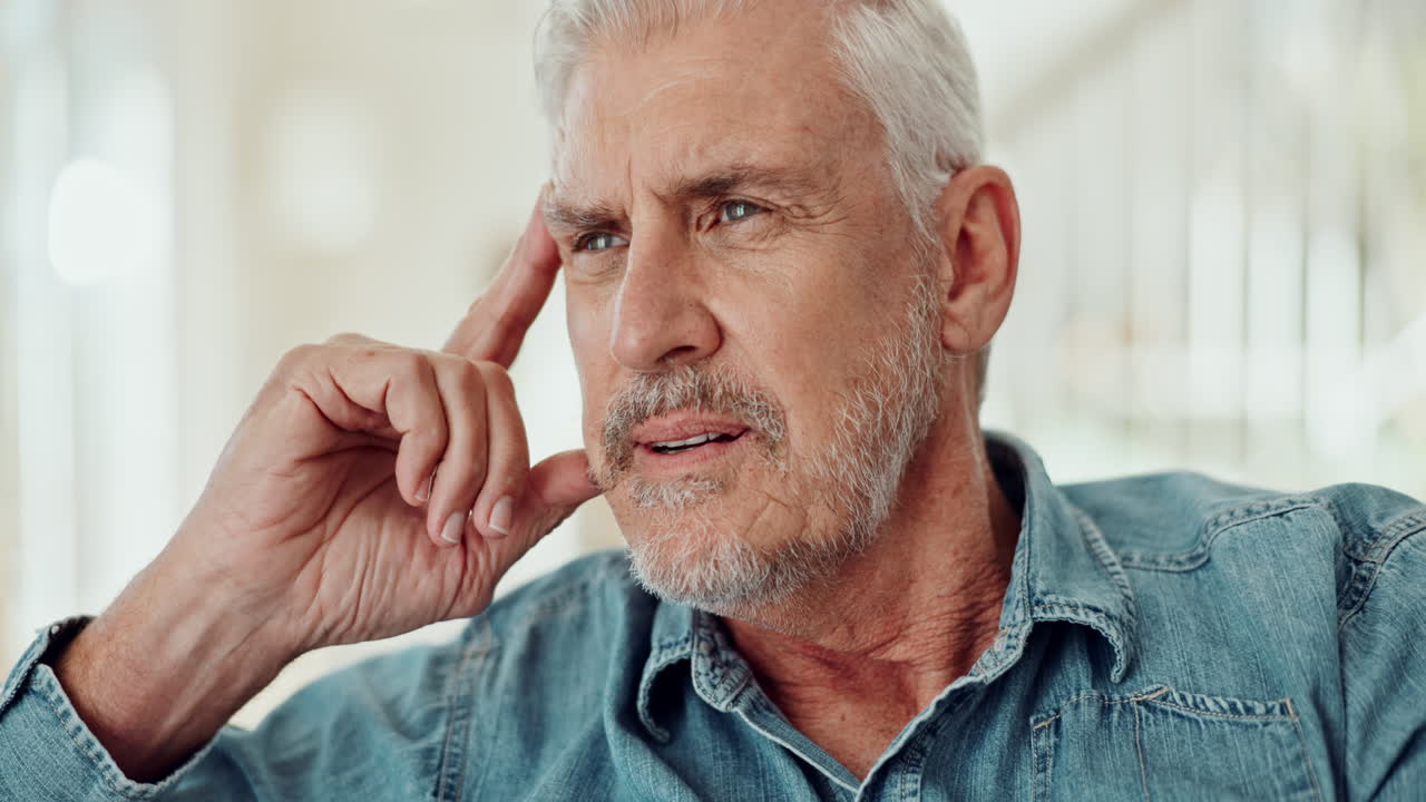 Portrait of a Senior Man with Gray Hair